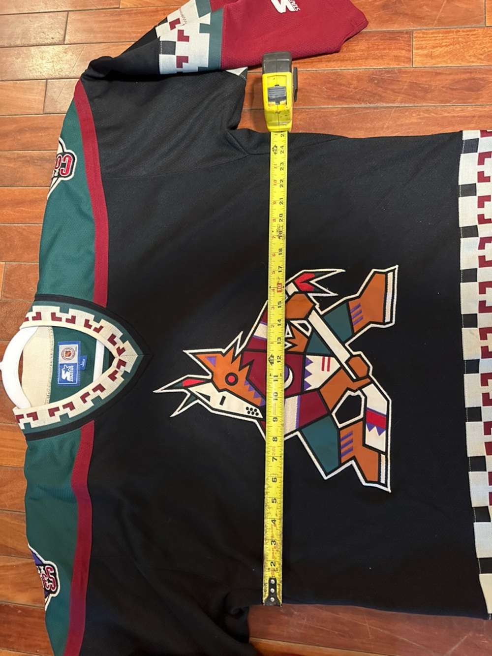 STARTER Green Cream Maroon Hockey Collar with Woven Trim - Picture 3 of 6